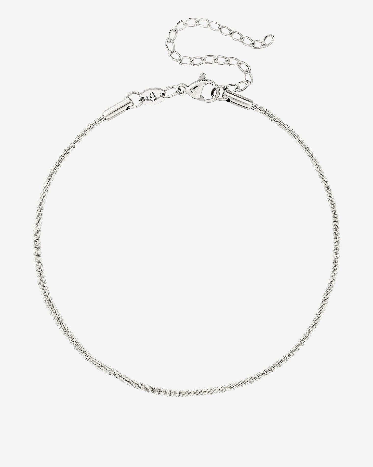 Criss Cross Chain Cavigliera Argento