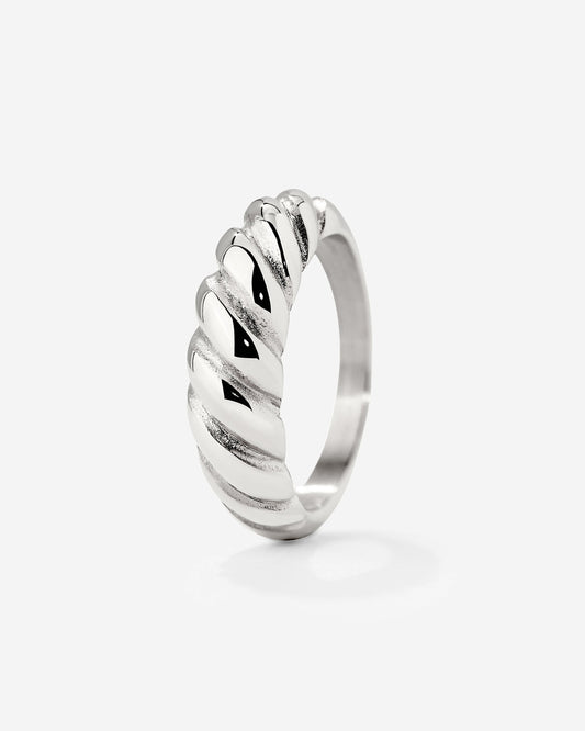 Towel Twist Anello Argento