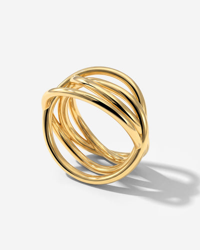 Intertwined Ring Gold