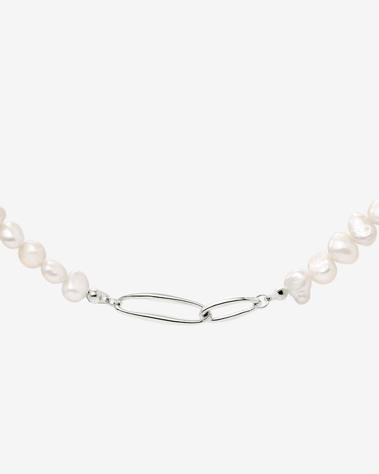 Fluidity Pearl Collana Argento