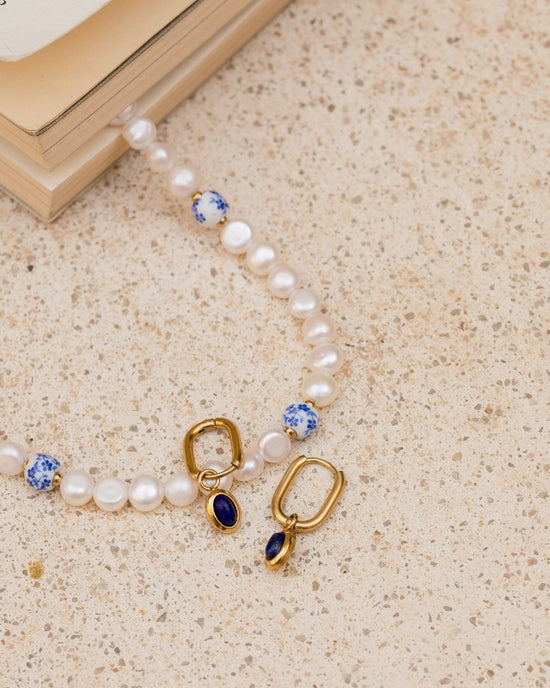 Blue Breeze Oval Hoop Set Baby Oro