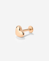 Lovely Heart Piercing a Bottone Oro Rosa