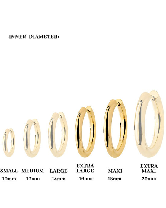 Chunky Lover Hoop Set Large Oro