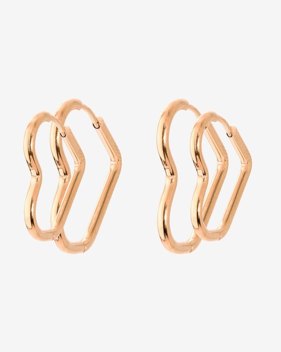 Heartily Hoop Set Oro Rosa