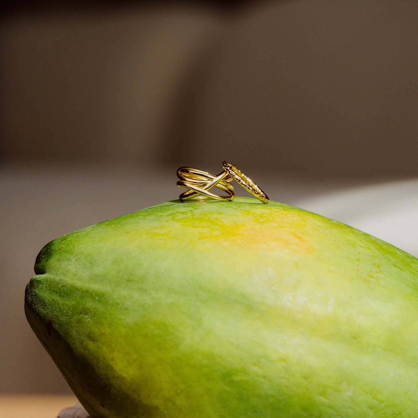 Intertwined Ring Gold