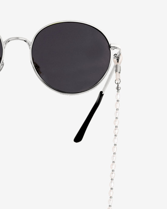 Catena per occhiali da sole Pearly Argento