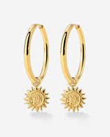 Sunny Swirl Hoop Set Large Oro
