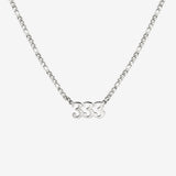 Angel Number Collana Argento 333