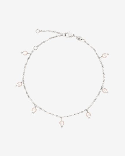 Shiny Pearls Bracciale Argento