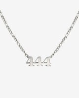 Angel Number Collana Argento 444