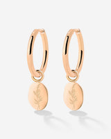 Bouquet Coin Hoop Set Medium Oro Rosa