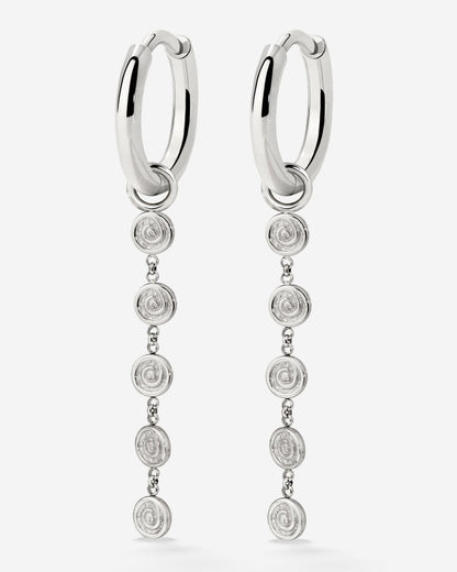 Sweet Swirl Hoop Set Small Argento