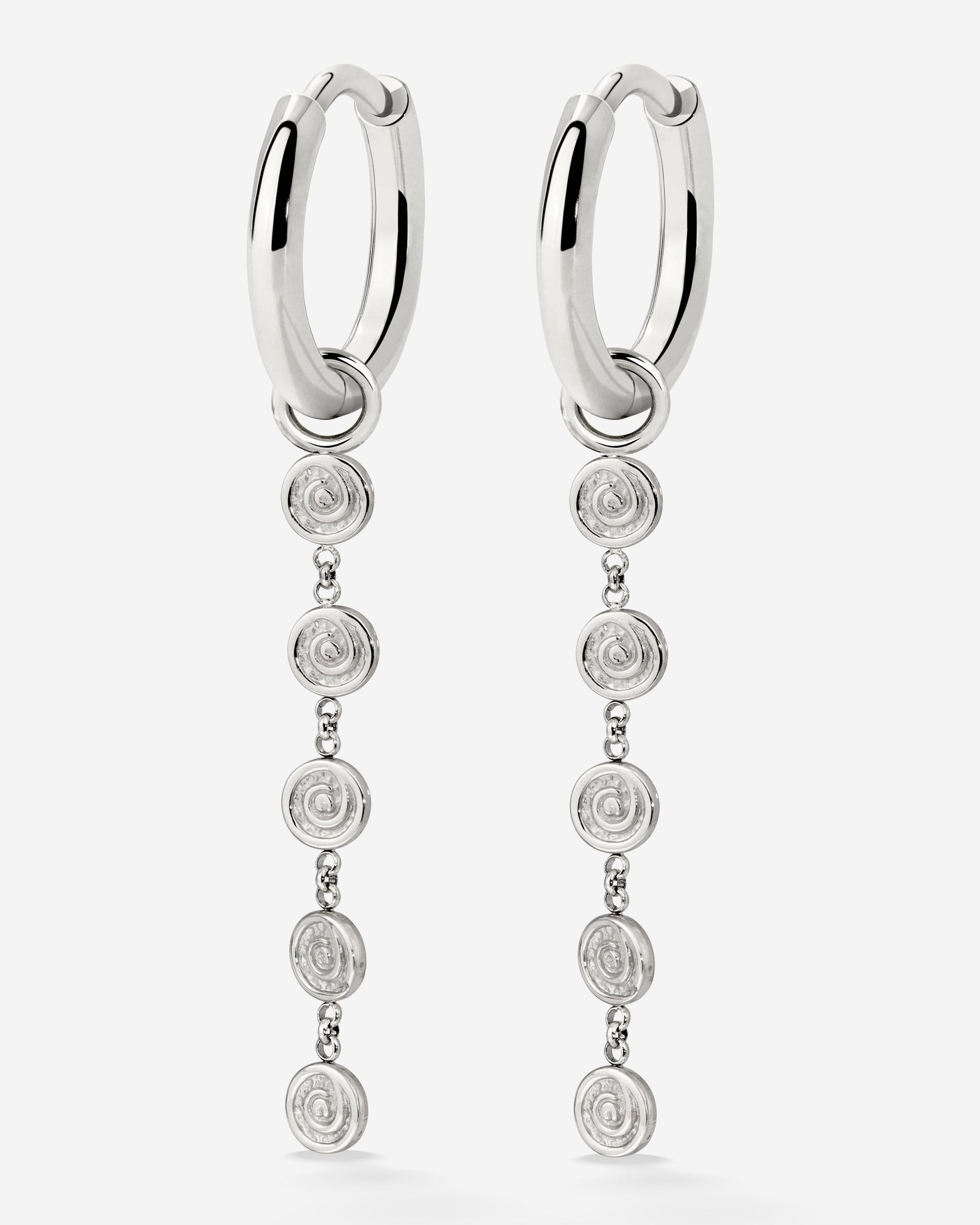 Sweet Swirl Hoop Set Small Argento