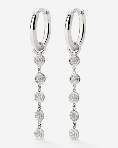 Sweet Swirl Hoop Set Small Argento