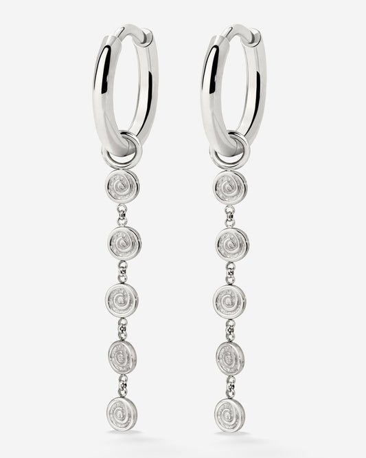 Sweet Swirl Hoop Set Small Argento
