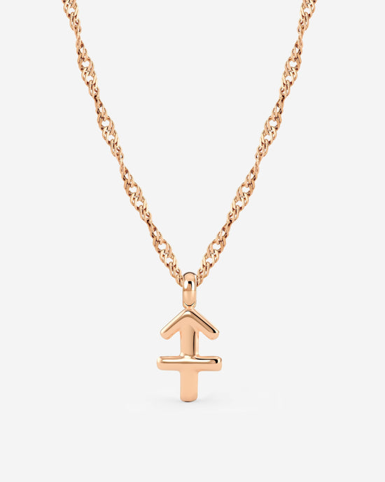 Sagittarius Bubble Collana Oro Rosa