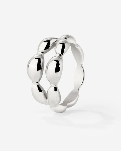Graceful Curves Anello Argento