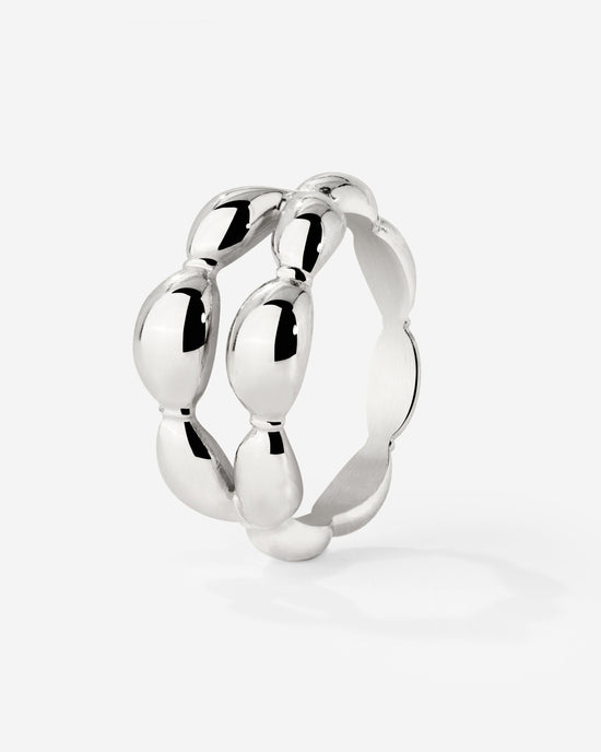 Graceful Curves Anello Argento