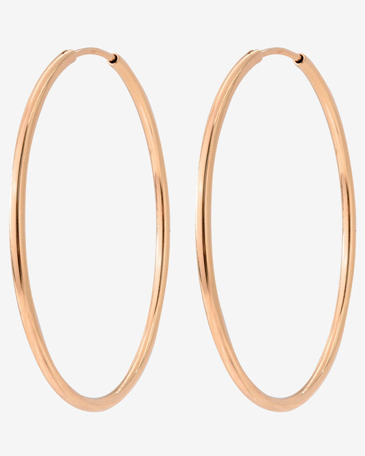 Extra Maxi Hoops Oro Rosa