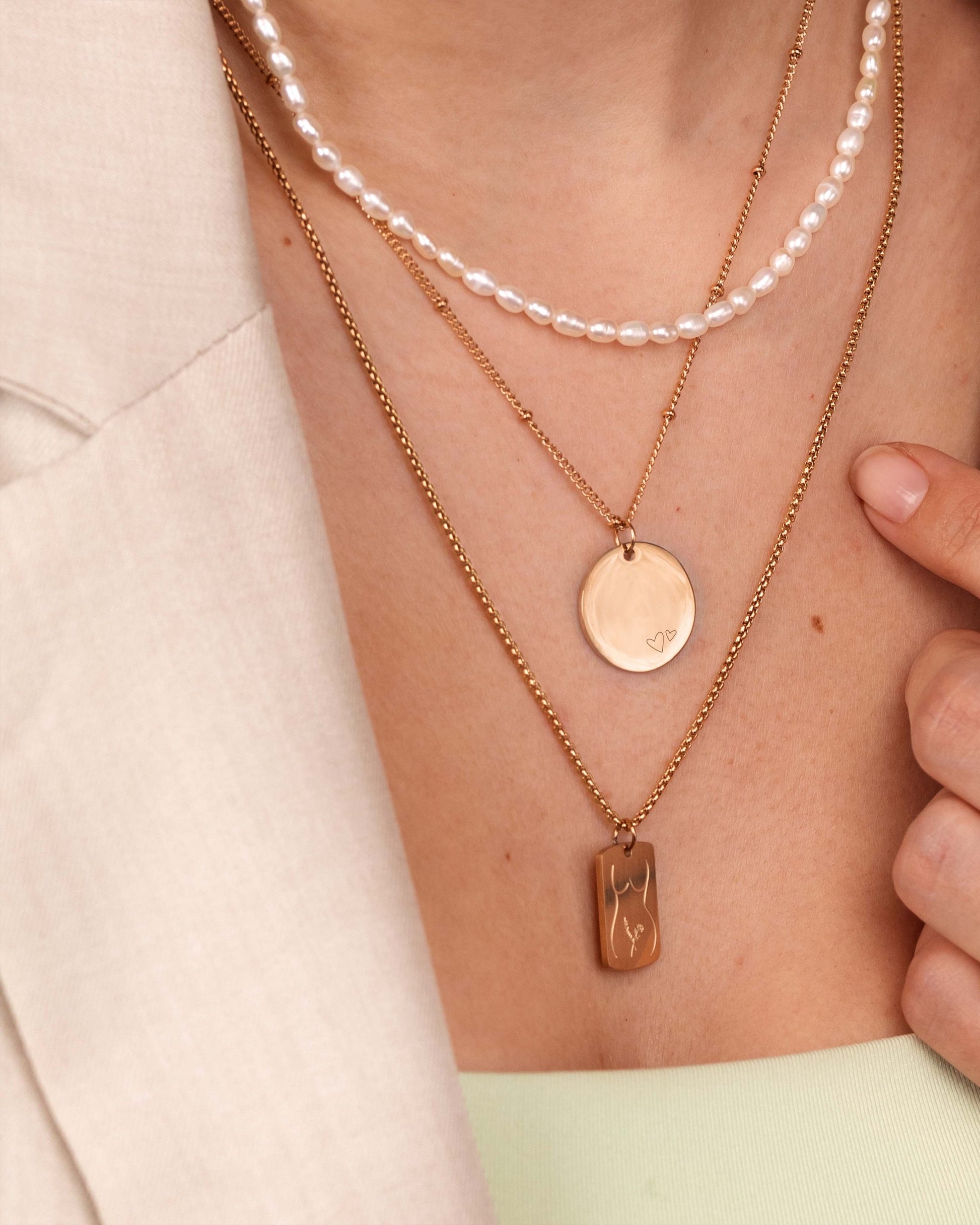 Mother & Daughter Collana Oro Rosa
