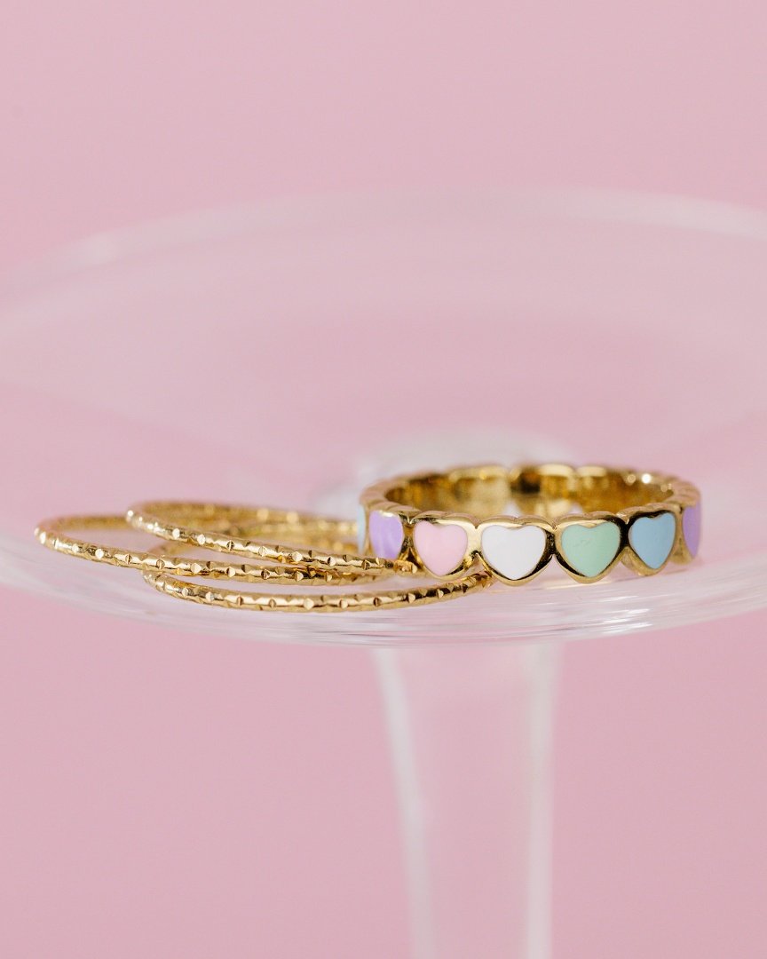 Prism Trio Anello Oro Rosa