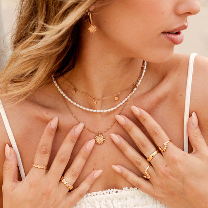 Sunny Swirl Collana Oro Rosa