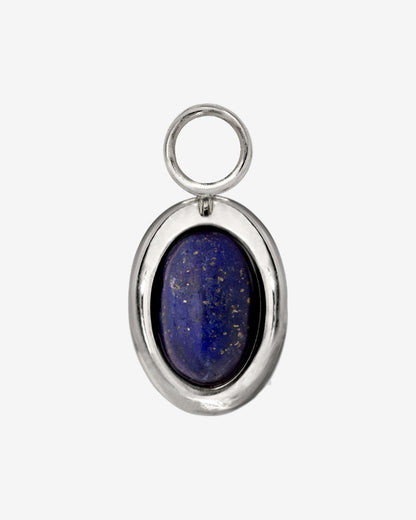 Blue Breeze Oval Hoop Set Baby Argento