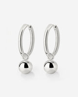 Bubbly Hoop Set Medium Argento
