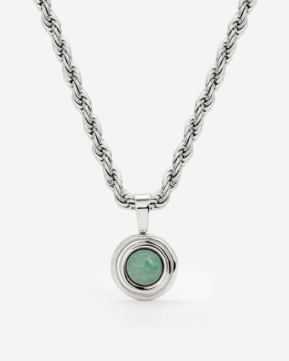 Olive Glow Collana Argento