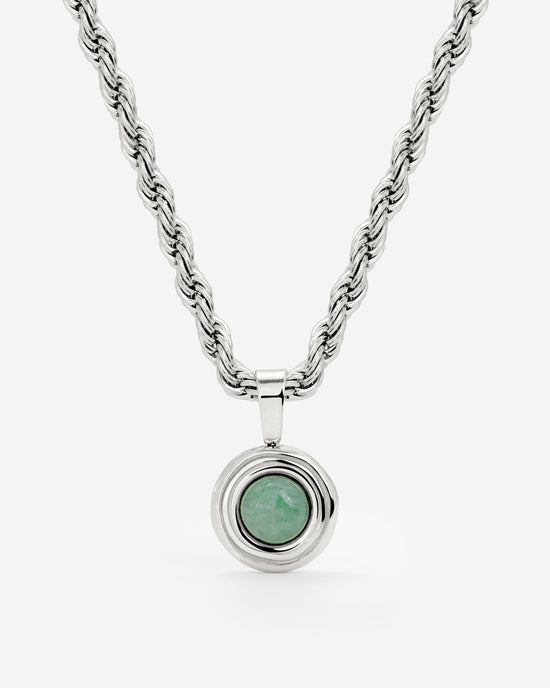 Olive Glow Collana Argento