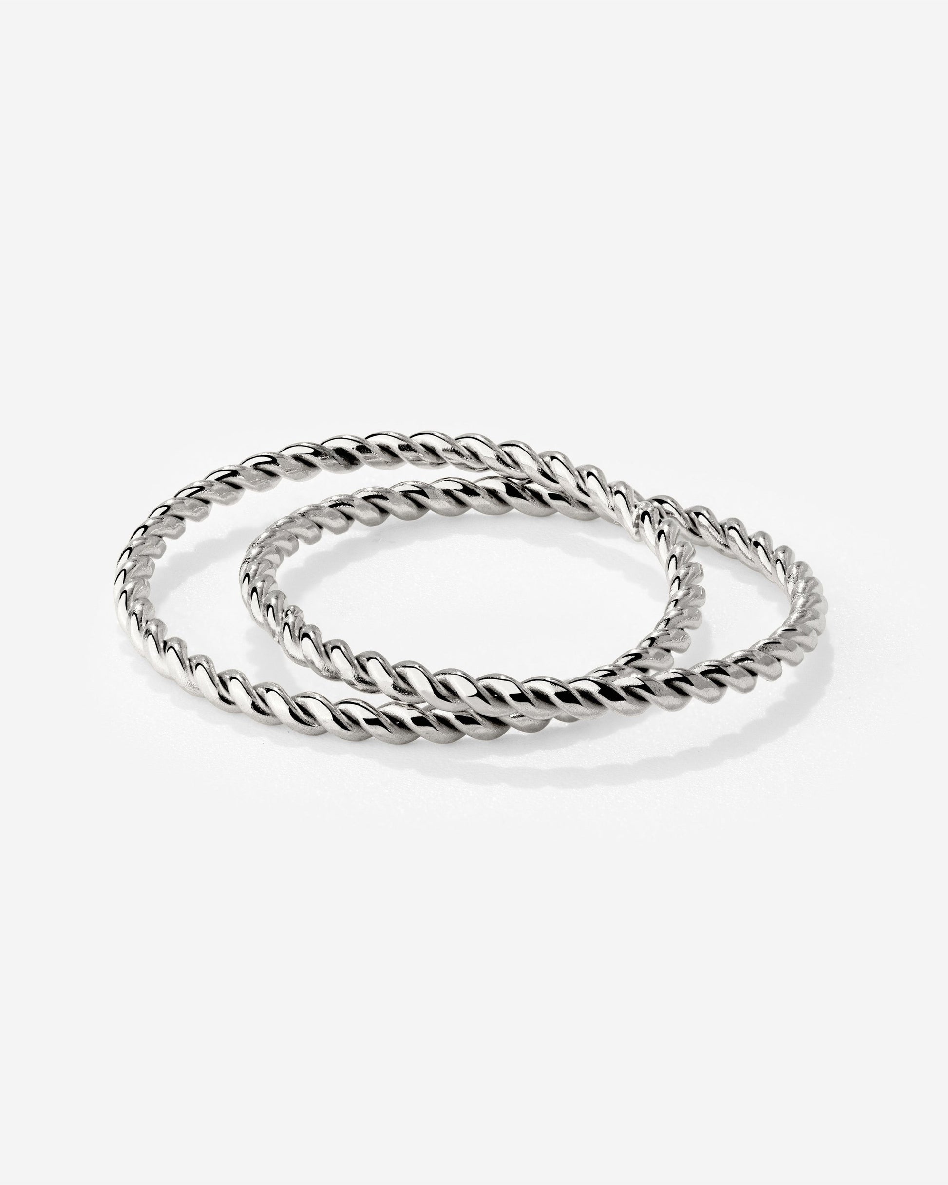 Twisted Anello Duo Argento