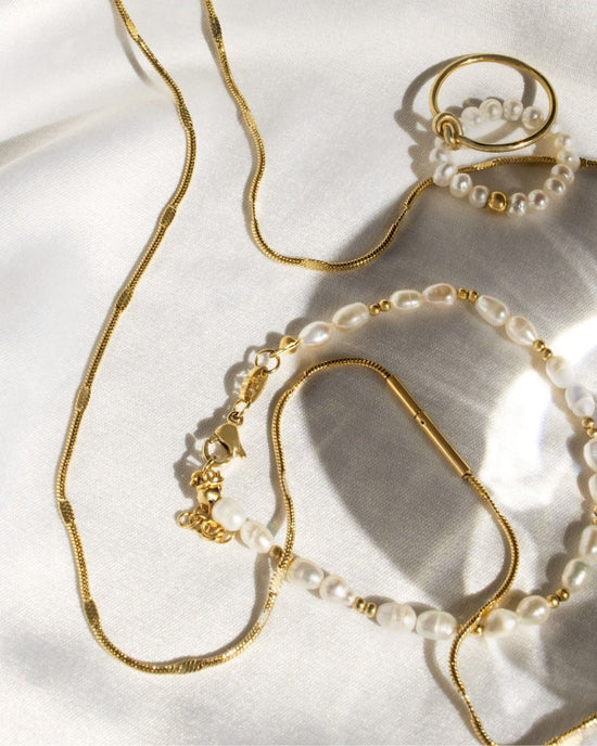 Summertime Pearl Anello Oro Rosa