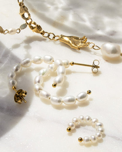Pippo Pearl Ear Cuff Oro