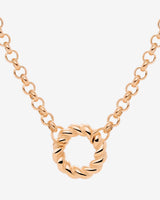 Twisted Donut Collana Oro Rosa