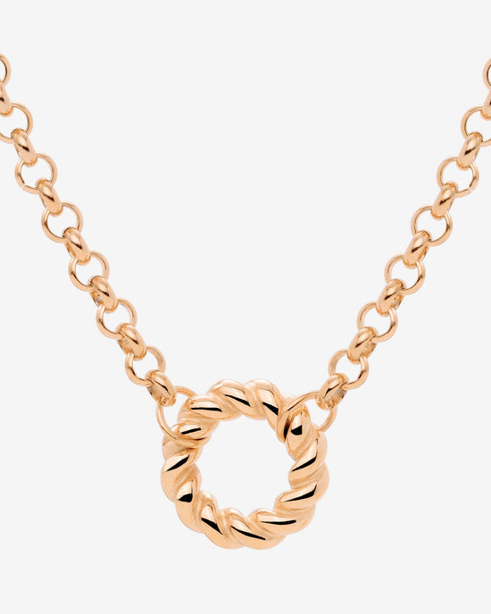 Twisted Donut Collana Oro Rosa