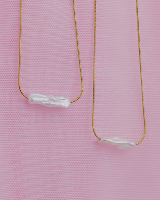 Luminous Pearl Choker Argento