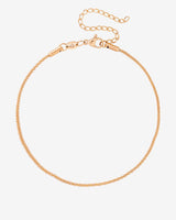 Criss Cross Chain Cavigliera Oro Rosa