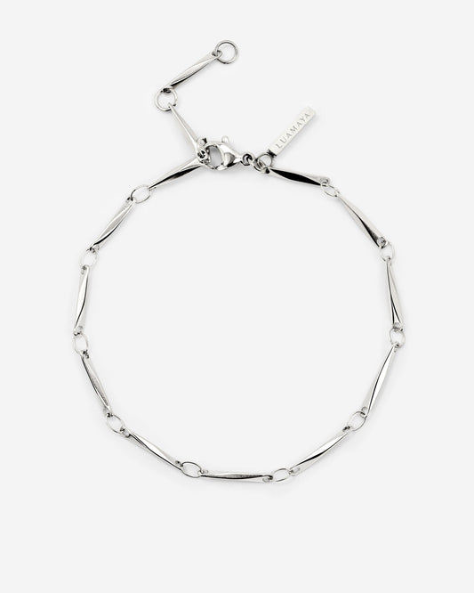 Curved Links Bracciale Argento