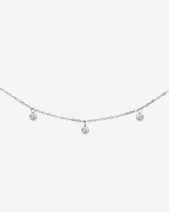 Swirl'n Choker Argento