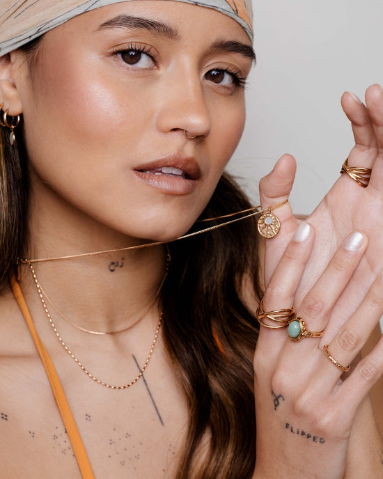 Sun Chaser Necklace Oro Rosa