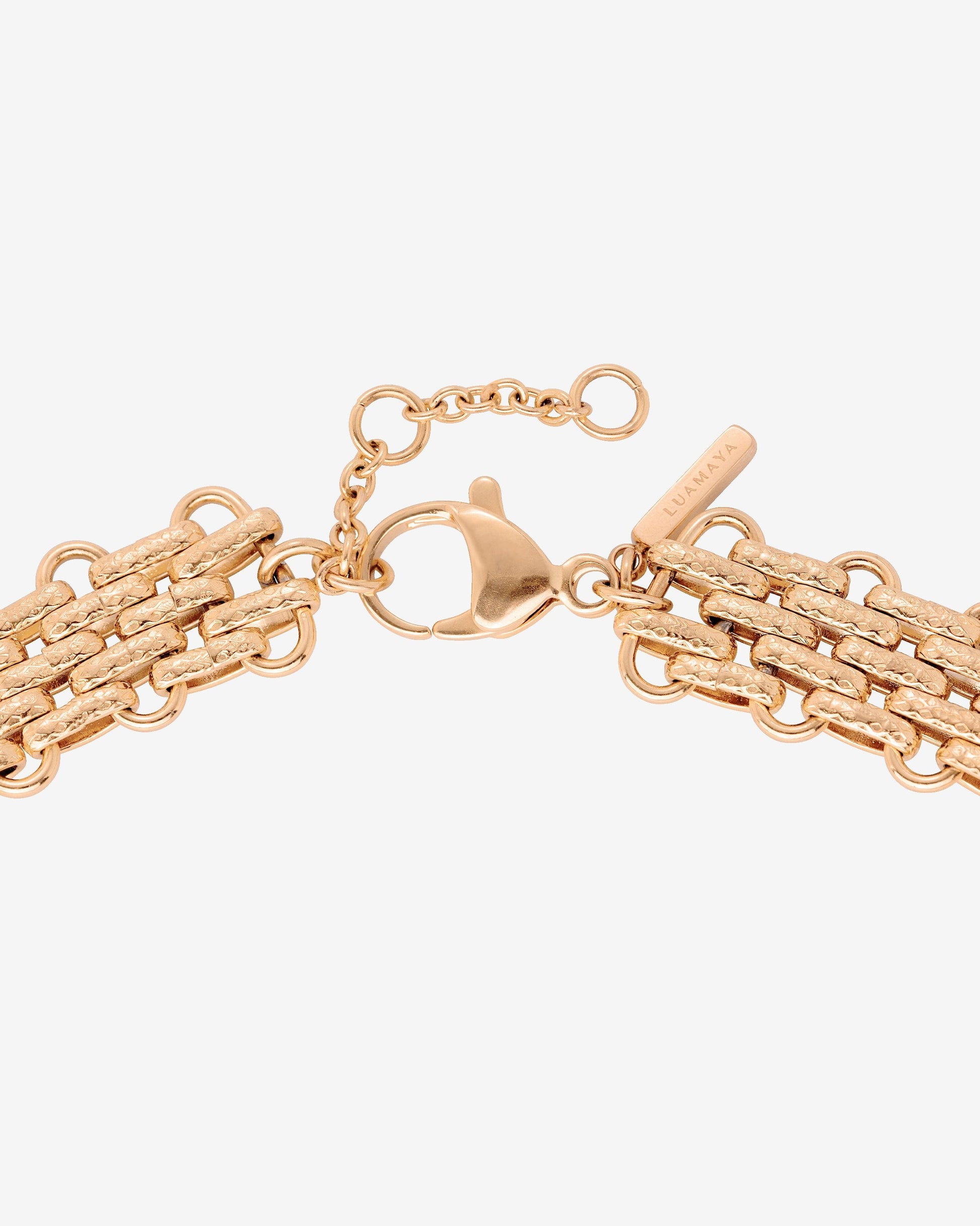 Bold Mesh Collana Oro Rosa