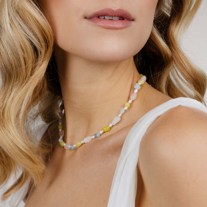 Cotton Candy Choker Argento