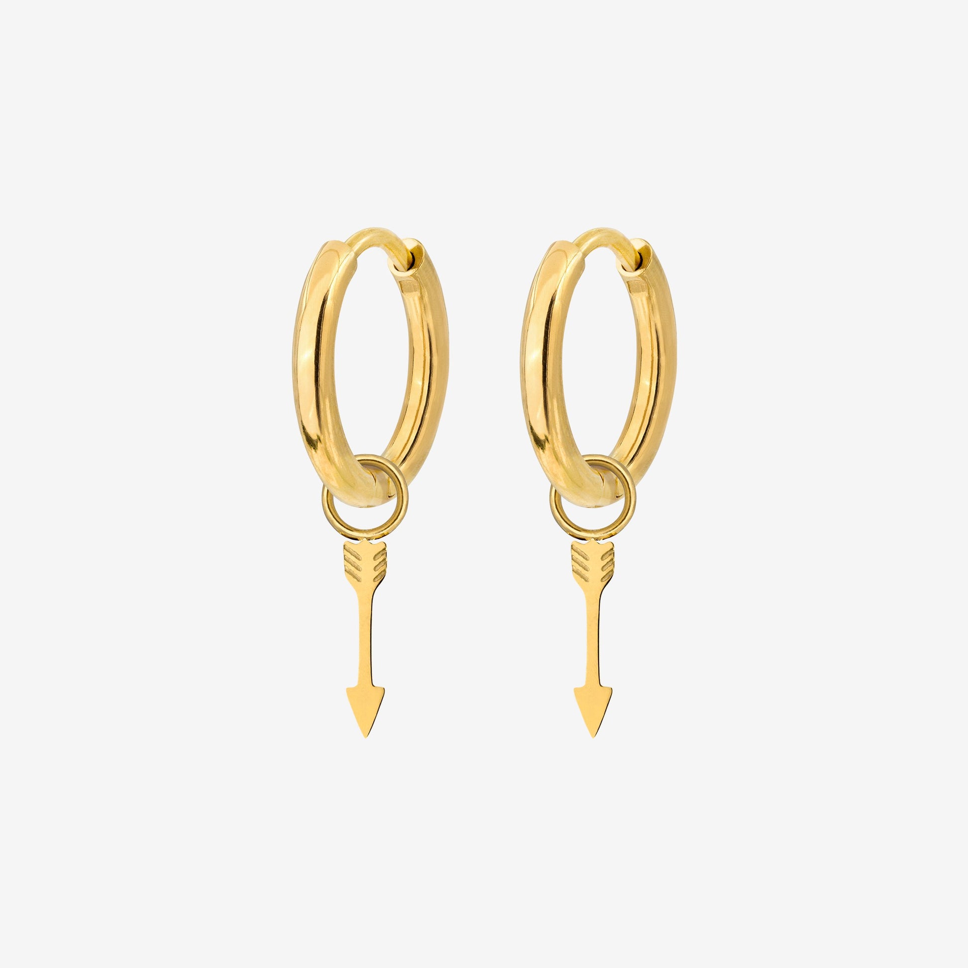 Cupid Arrow Hoopies Oro