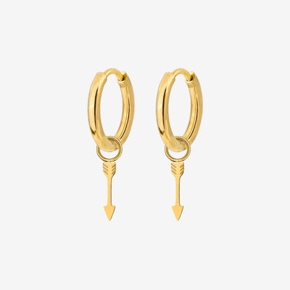 Cupid Arrow Hoopies Oro