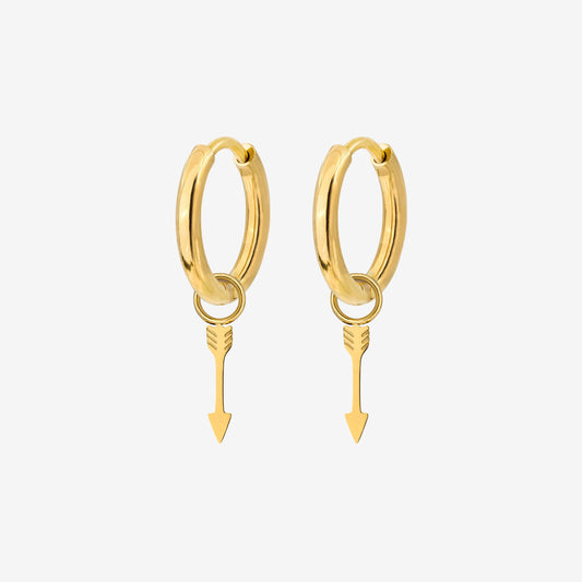 Cupid Arrow Hoopies Oro