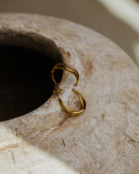 Tides Hoop Studs Oro