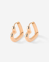 Phat Heart Hoops Small Oro Rosa