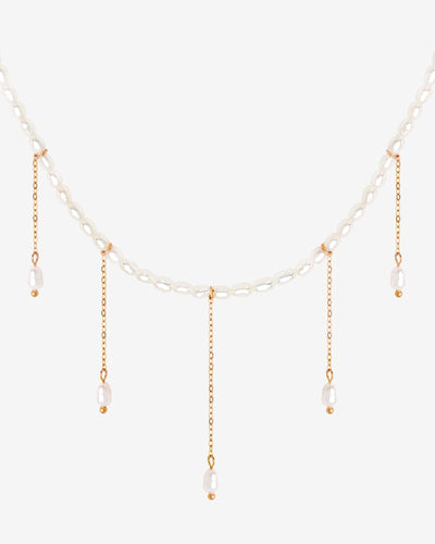 Lolas Love Pearl Power Collana Oro Rosa