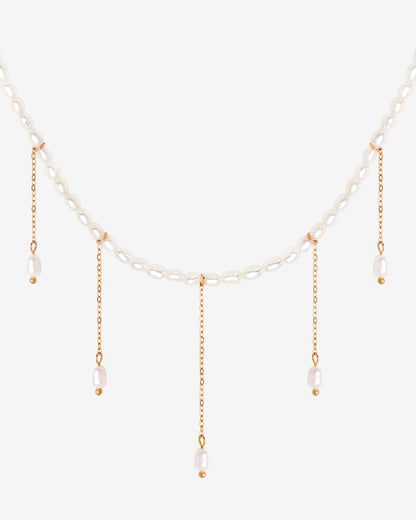 Lolas Love Pearl Power Collana Oro Rosa