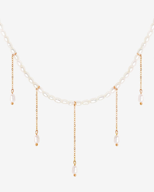Lolas Love Pearl Power Collana Oro Rosa